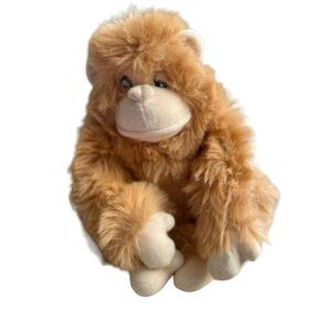 Walmart Orangutan Ape Monkey Plush Stuffed‎ Animal 12” Brown Tan Soft